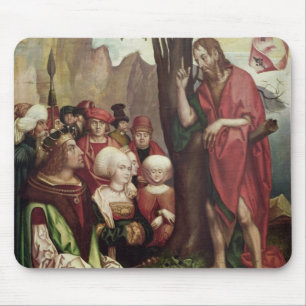 Johannes der Baptist, der vor Herod predigt Mousepad