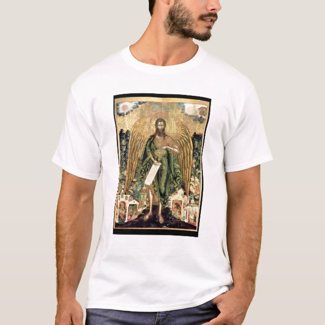 Johannes der Baptist, Engel der Wildnis T-Shirt (Vorderseite)