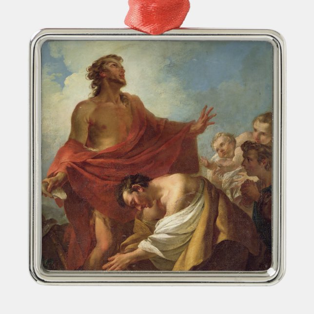 Johannes der Baptist Ornament Aus Metall (Vorne)