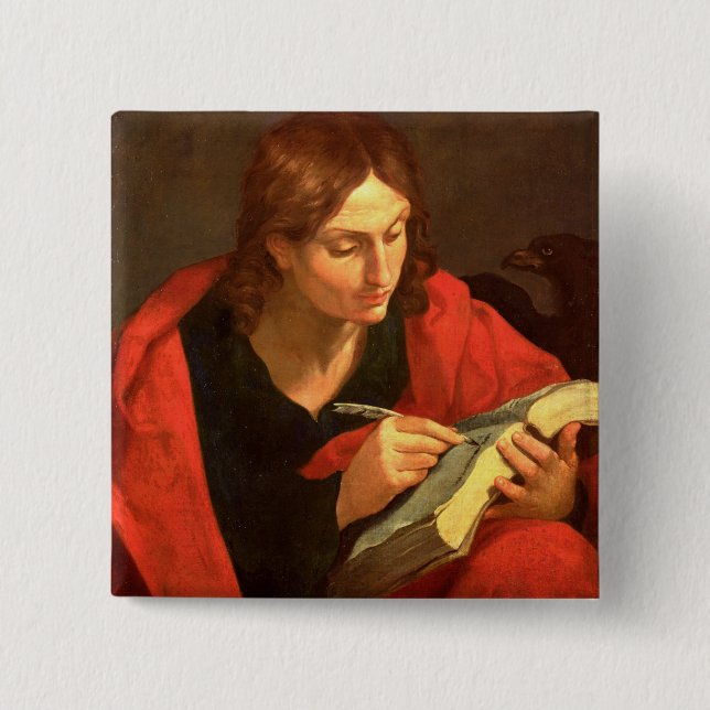 Johannes der Evangelist Button (Vorderseite)