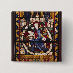 Johannes der Evangelist, der die Apokalypse Button