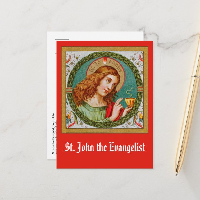 Johannes der Evangelist (JMAS 06) Postkarte (Vorderseite/Rückseite Beispiel)