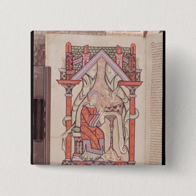 Johannes der Evangelist von den Evangelien Button (Vorderseite)