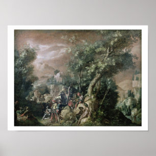 Johannes der predigende Baptist (Öl auf Leinwand) Poster