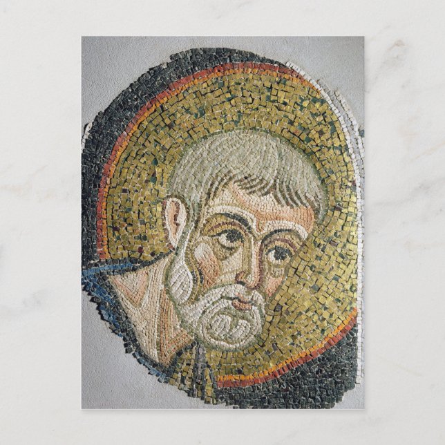 Johannes der Täufer: Das Bruchteil eines Mosaiks Postkarte (Vorderseite)