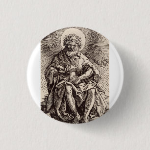 Johannes der Täufer hält das Lamm Button