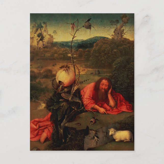Johannes der Täufer in Meditation Postkarte (Vorderseite)