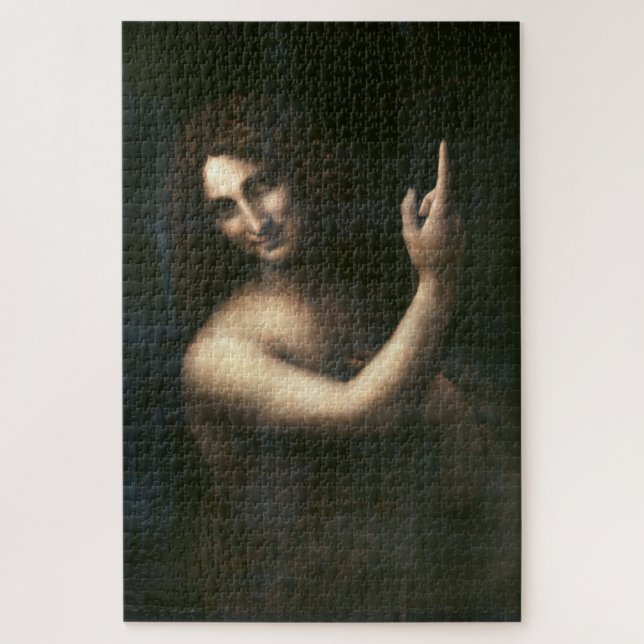 Johannes der Täufer Leonardo da Vinci (Vertikal)