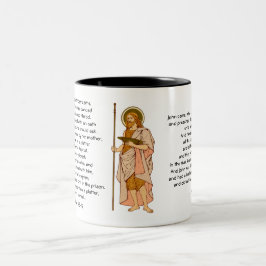 Johannes der Täufer (RLS 06) mit Texten Zweifarbige Tasse