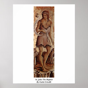 Johannes der Täufer von Carlo Crivelli Poster