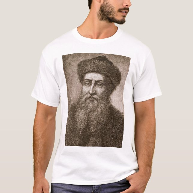 Johannes Gutenberg T-Shirt (Vorderseite)
