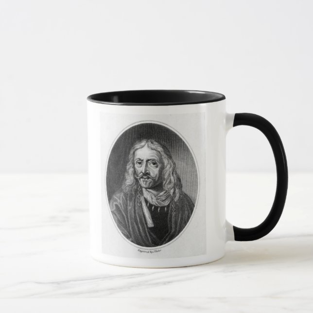 Johannes Hevelius, graviert von J. Baker Tasse (Rechts)