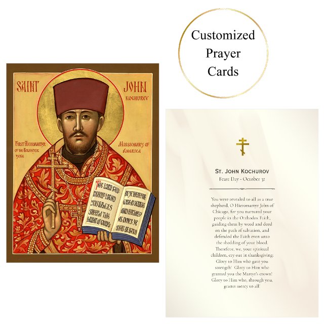 Johannes Kochurov Orthodoxe Christliche Gebetskart Platzkarte (Von Creator hochgeladen)