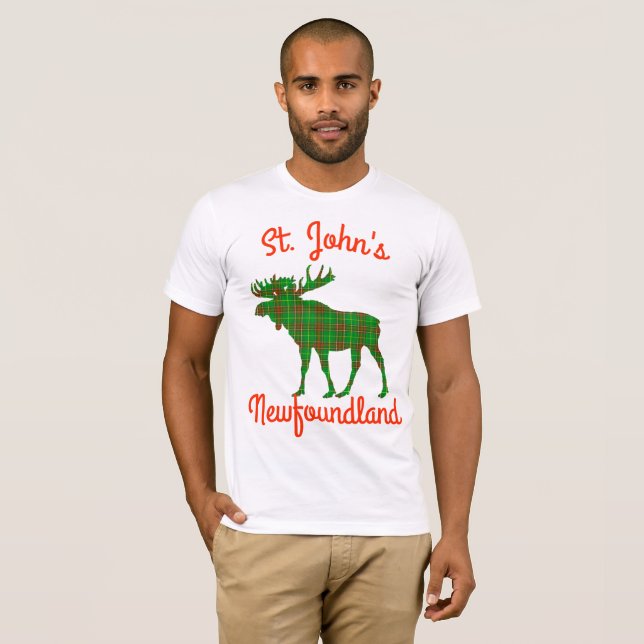 Johannes kundengerechtes Shirt Neufundland-Elche (Vorne ganz)