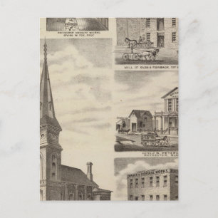 Johannes’ römisch-katholische Kirche, Minnesota Postkarte
