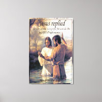 Johannes und Jesus Berge taufen Unschärfe