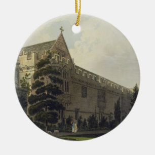 Johannes Uni gesehen vom Garten, illustrat Keramikornament