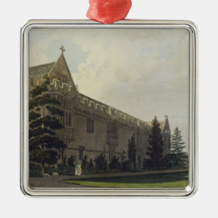 Johannes Uni gesehen vom Garten, illustrat Silbernes Ornament