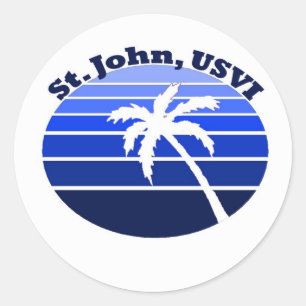 Johannes, USVI Runder Aufkleber