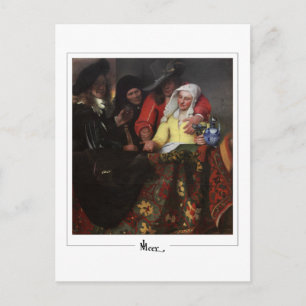 Johannes Vermeer #10 - Fine Art Postkarte