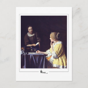 Johannes Vermeer #22 - Feine Kunst Postkarte