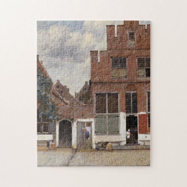 Johannes Vermeer, Ansicht der Häuser in Delft (Vertikal)