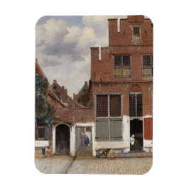 Johannes Vermeer, Ansicht der Häuser in Delft Magnet