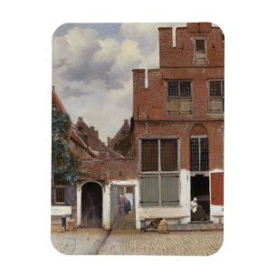 Johannes Vermeer, Ansicht der Häuser in Delft Magnet