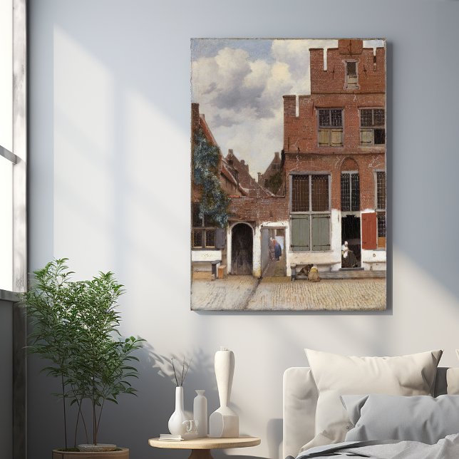 Johannes Vermeer, Ansicht der Häuser in Delft Poster (Von Creator hochgeladen)