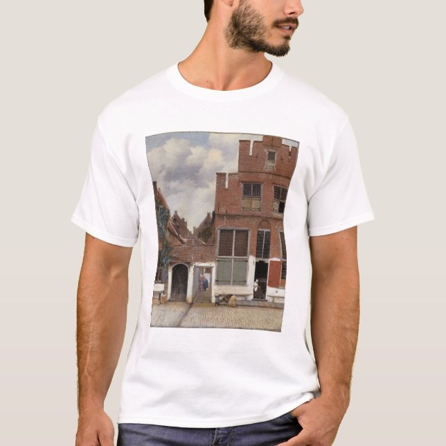 Johannes Vermeer, Ansicht der Häuser in Delft T-Shirt (Vorderseite)