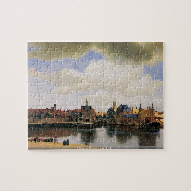 Johannes Vermeer - Ansicht von Delft-Puzzlespiel (Horizontal)