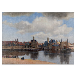 Johannes Vermeer - Ansicht von Delft Schneidebrett
