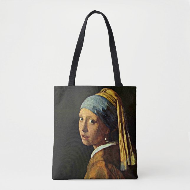 Johannes Vermeer art - Girl mit Perlenohrring Tasche (Vorderseite)