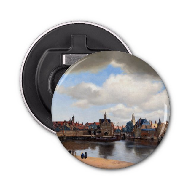Johannes Vermeer - Blick auf Delft Flaschenöffner (Vorderseite)