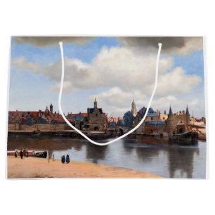 Johannes Vermeer - Blick auf Delft Große Geschenktüte