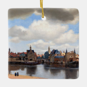 Johannes Vermeer - Blick auf Delft Keramikornament