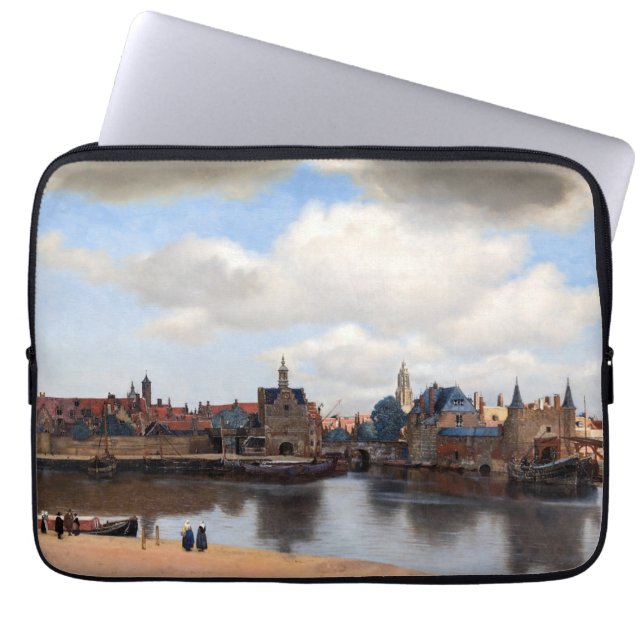 Johannes Vermeer - Blick auf Delft Laptopschutzhülle (Vorderseite)