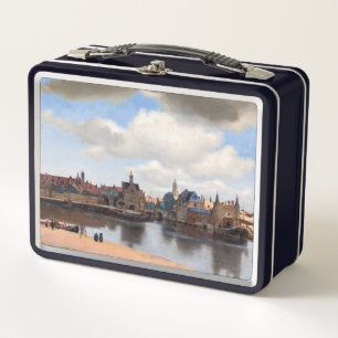 Johannes Vermeer - Blick auf Delft Metall Brotdose