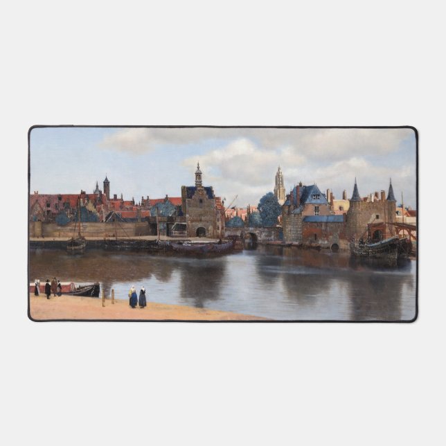 Johannes Vermeer - Blick auf Delft Schreibtischunterlage (Vorderseite)