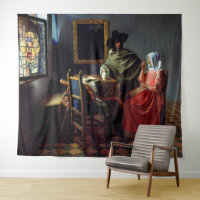 Johannes Vermeer - Das Glas Wein