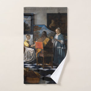 Johannes Vermeer - Das Konzert Badhandtuch Set