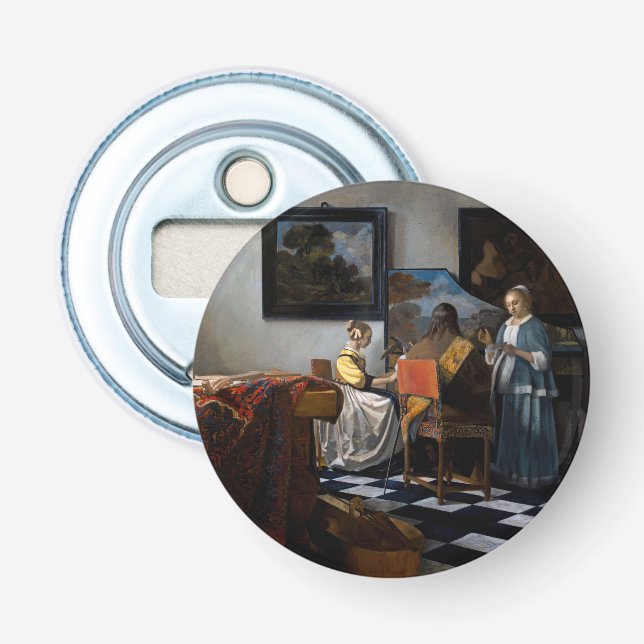 Johannes Vermeer - Das Konzert Flaschenöffner (Vorderseite)