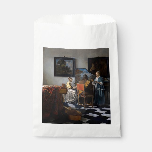 Johannes Vermeer - Das Konzert Geschenktütchen (Vorderseite)