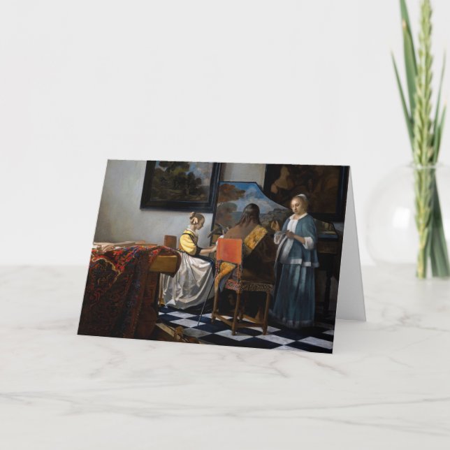 Johannes Vermeer - Das Konzert Karte (Vorderseite)