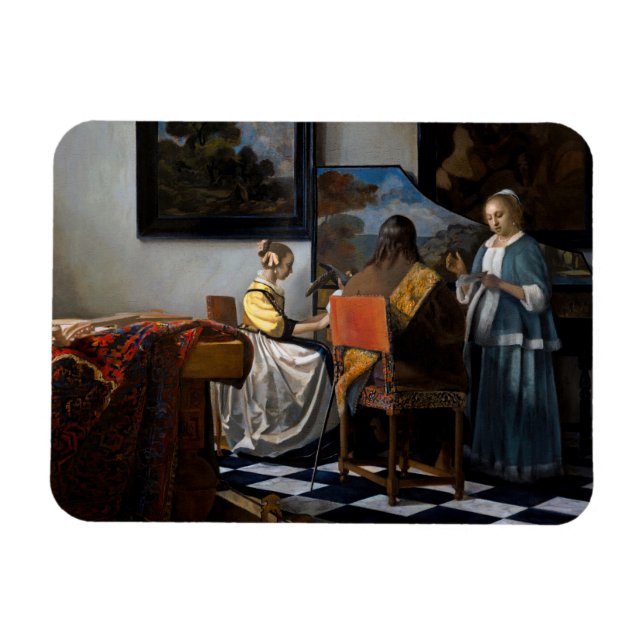 Johannes Vermeer - Das Konzert Magnet (Horizontal)