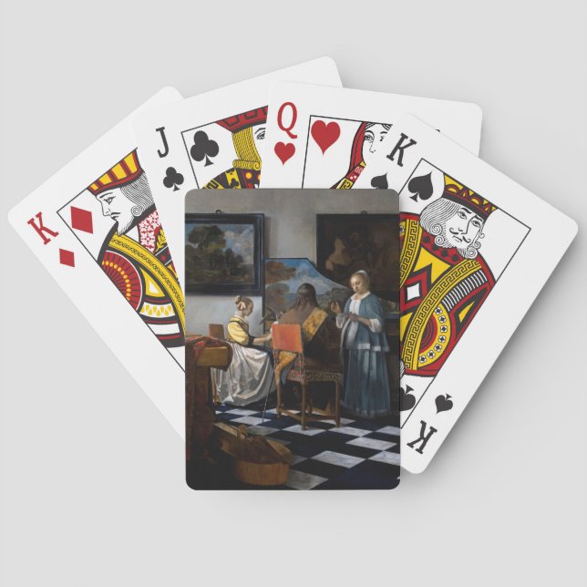 Johannes Vermeer - Das Konzert Spielkarten (Rückseite)