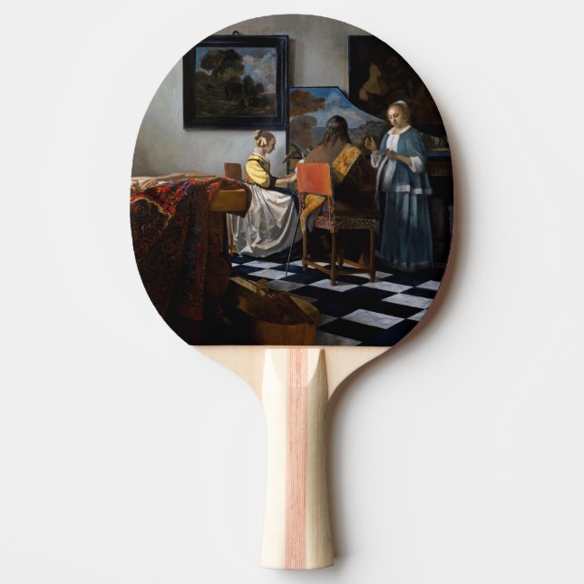 Johannes Vermeer - Das Konzert Tischtennis Schläger (Vorderseite)