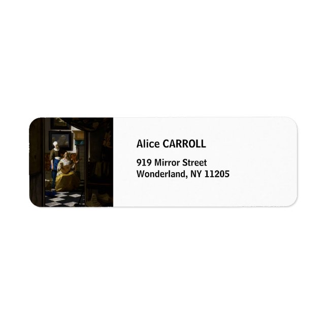 Johannes Vermeer - Das Liebe-Schreiben (Vorne)