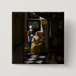 Johannes Vermeer - Das Liebe-Schreiben Button