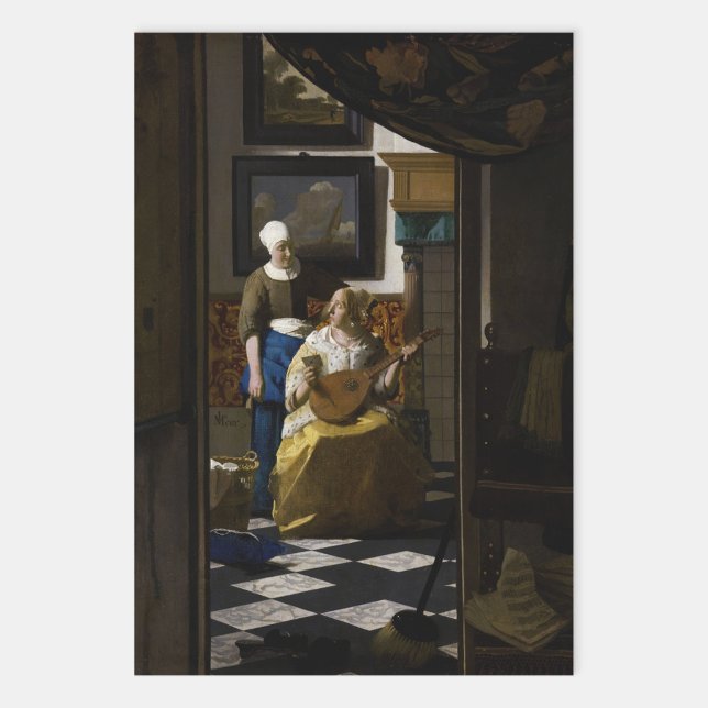 Johannes Vermeer - Das Liebe-Schreiben Geschenkpapier Set (Von Creator hochgeladen)